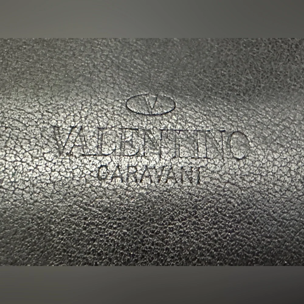 Valentino Garavani Black Studded Card Holder (EUC)